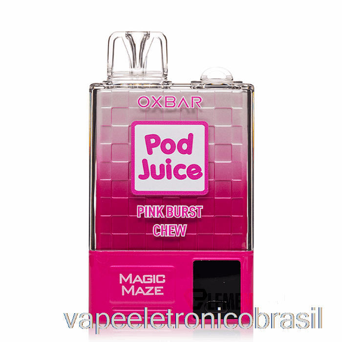Vape Eletrônico Oxbar Magic Maze Pro 10000 Descartável Pink Burst Mastigável - Pod Juice